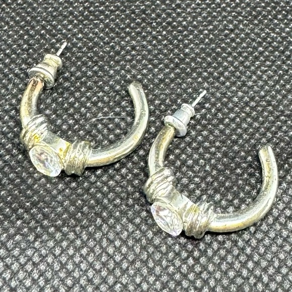 Jewelry - Elegant Silver Hoop Earrings